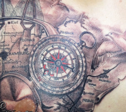008 Maritim Kompass Tattoo Hamburg Skinworxx 